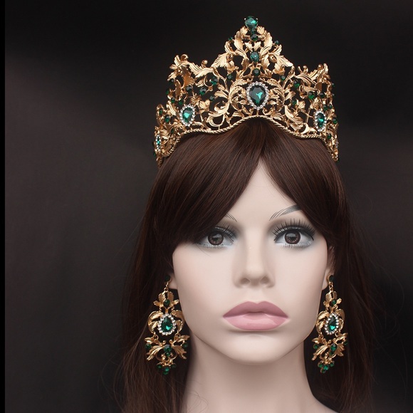 Crystal Wedding Bridal Jewelry Sets Tiara Crowns main image 2